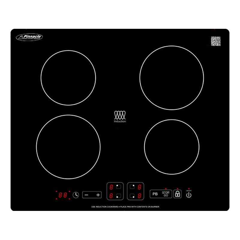 BIC 244 Pinnacle Built-In Induction Cooktop - 4 Burn