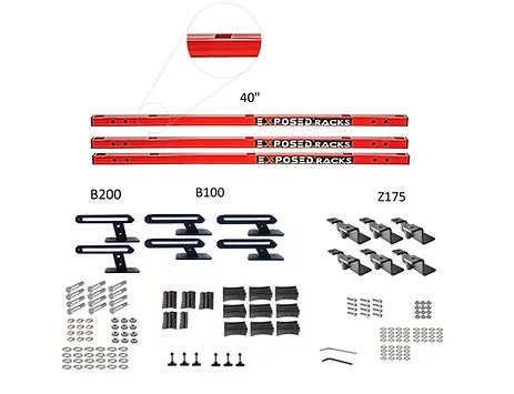 Exposed Rack 8-00-5761-RD Roof Rack Kit