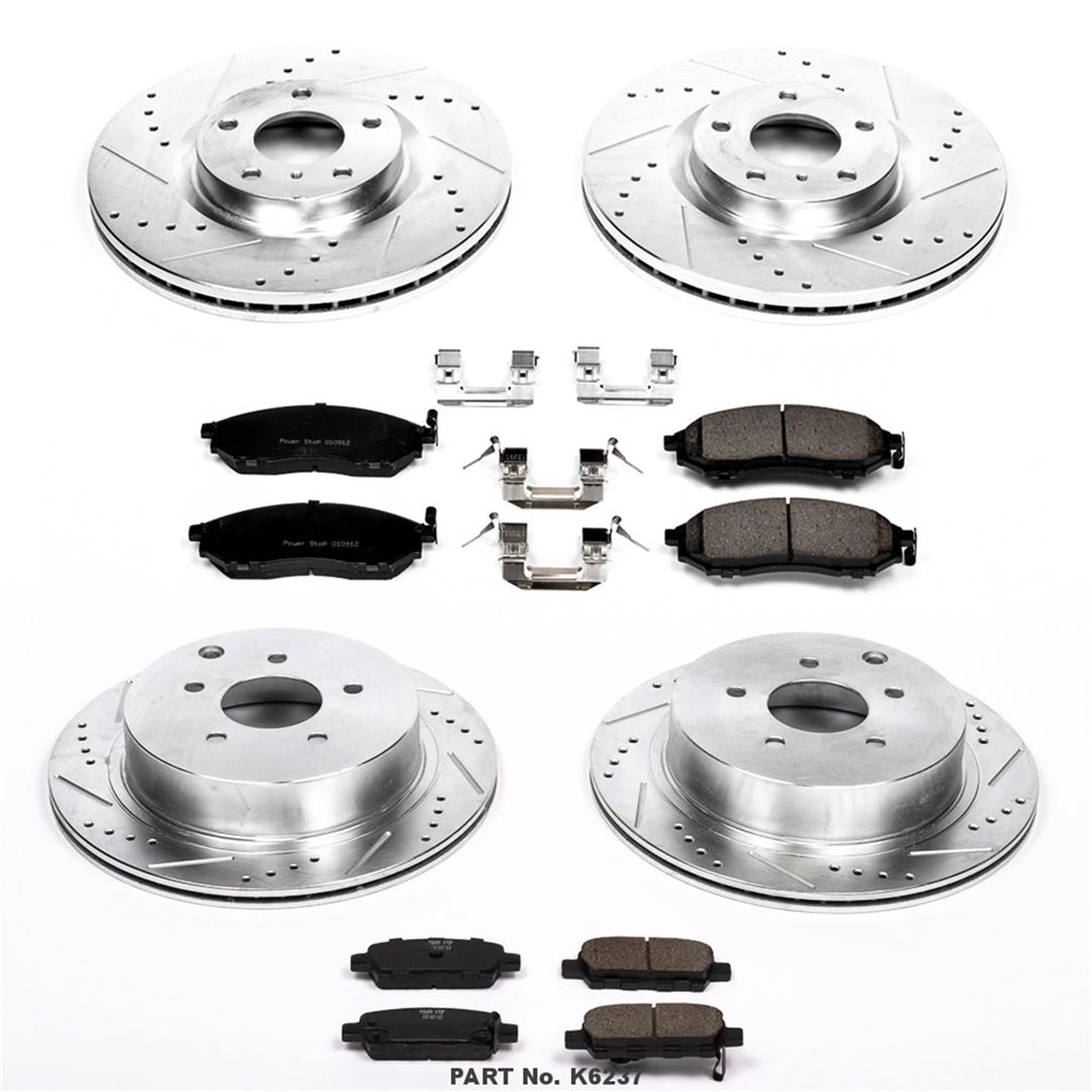 K6237 Powerstop 1 Click Brake Kit W/Hdw