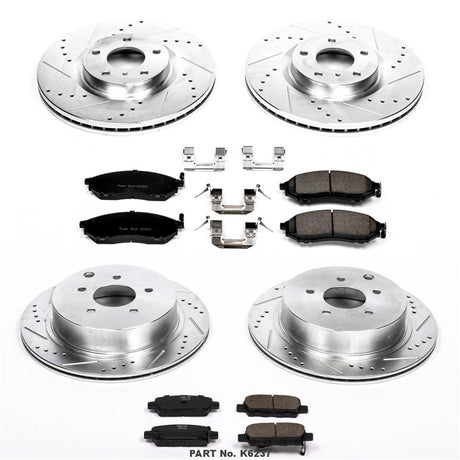 K6237 Powerstop 1 Click Brake Kit W/Hdw