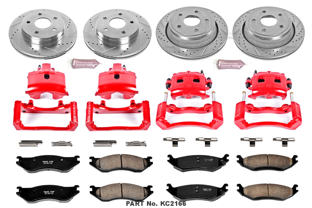 KC2166 Powerstop 1 Click Kit W/Calipers