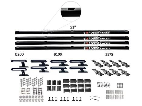 Exposed Rack 8-00-5768-BK Roof Rack Kit