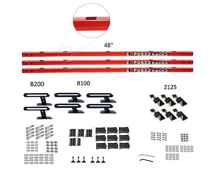 Exposed Rack 8-00-6764-RD Roof Rack Kit