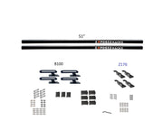 Exposed Rack 8-00-8666-BK Roof Rack Kit