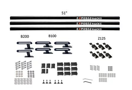 Exposed Rack 8-00-6667-BK Roof Rack Kit