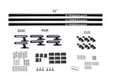 Exposed Rack 8-00-6667-BK Roof Rack Kit