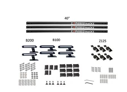 Exposed Rack 8-00-6661-BK Roof Rack Kit