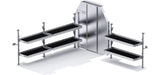 51TRH Holman Folding Shelf Leg/ Partition; Slidi