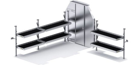 51TRH Holman Folding Shelf Leg/ Partition; Slidi