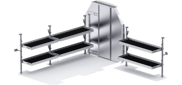 51TRH Holman Folding Shelf Leg/ Partition; Slidi