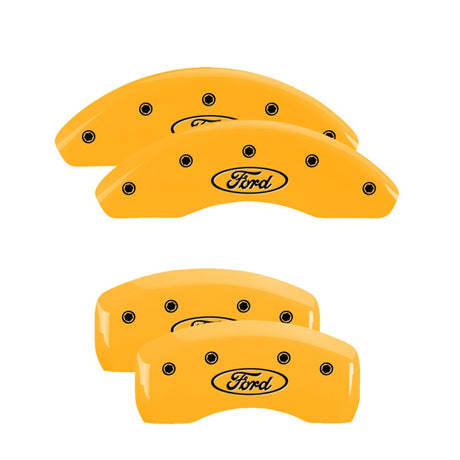 10255SFRDYL Mgp Caliper Set Of 4 Caliper Covers  Engraved F
