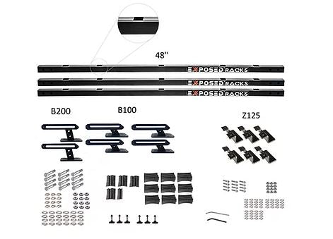 Exposed Rack 8-00-6764-BK Roof Rack Kit