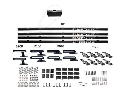Exposed Rack 8-00-5775-BK Roof Rack Kit