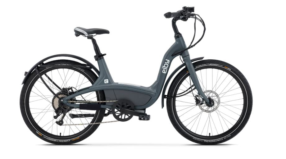 E03C4G9B90A Elby Bikes Charcoal S2- 9 Speed Dealer Pkg