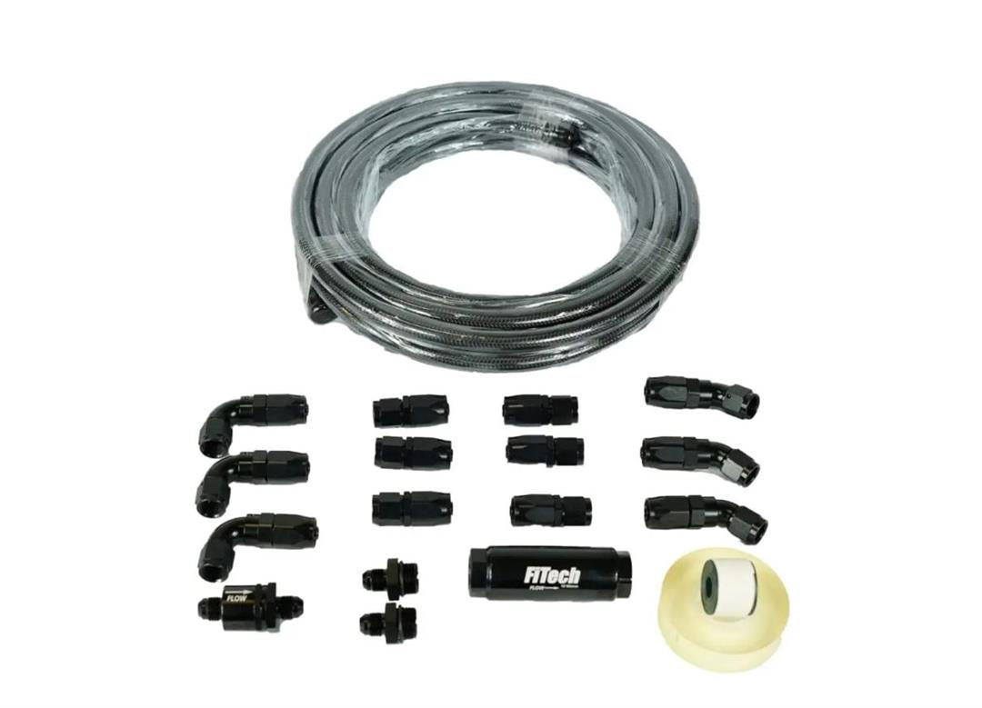 51004 Fitech Go Fuel An-6 Black Stainless Steel