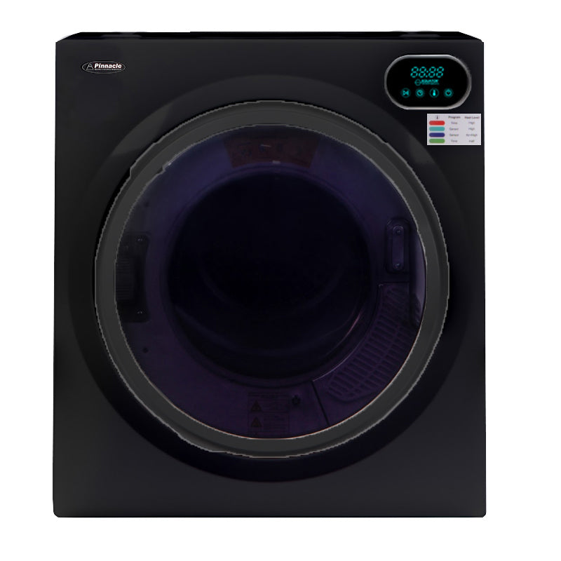 18-852 BLACK Pinnacle Digital Compact Short Dryer Black