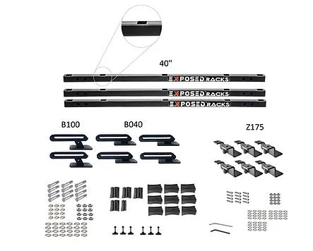 Exposed Rack 8-00-5771-BK Roof Rack Kit