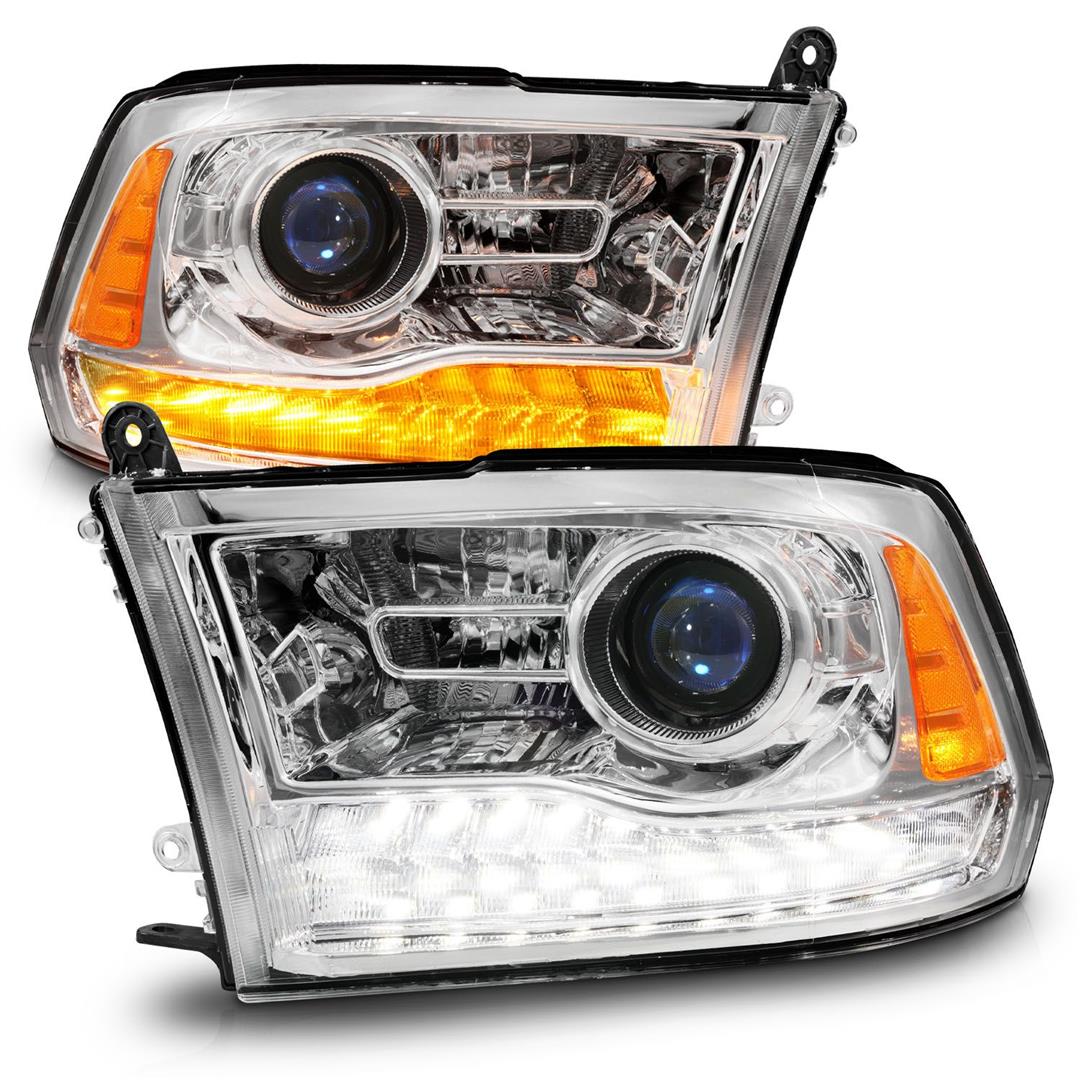 111610 Anzo Projector Headlight Set; Led; W/Pla