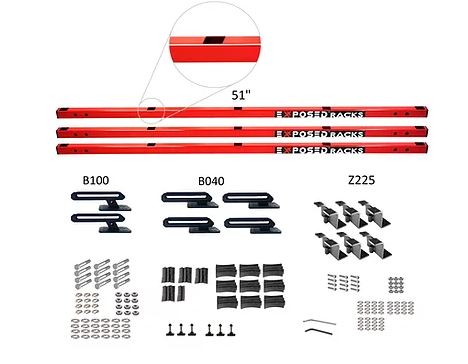 Exposed Rack 8-00-4777-RD Roof Rack Kit