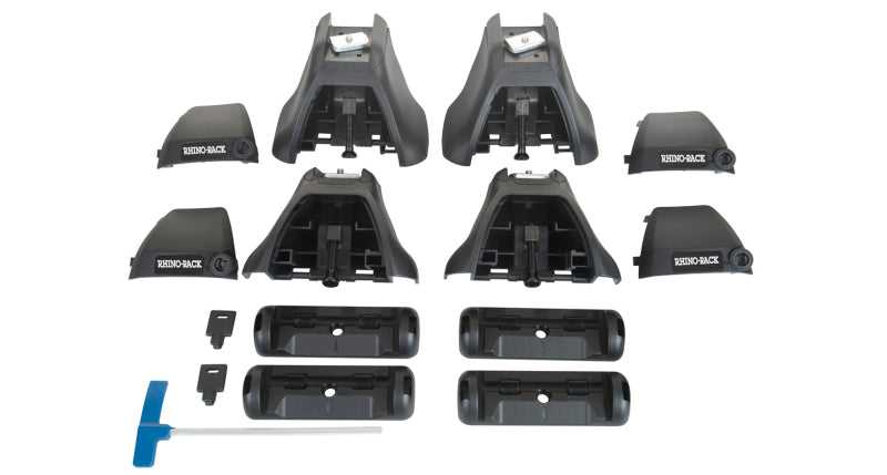 Rhino-Rack JA4069 Rhino-Rack 18-19 Chevrolet Silverado 1500 4 Door Pick Up Heavy Duty 2500 2 Bar Roof Rack - Black