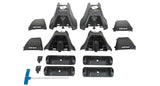 Rhino-Rack JA4069 Rhino-Rack 18-19 Chevrolet Silverado 1500 4 Door Pick Up Heavy Duty 2500 2 Bar Roof Rack - Black