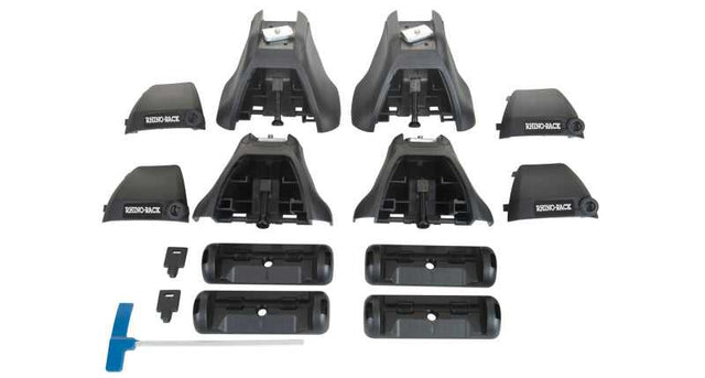Rhino-Rack JA4069 Rhino-Rack 18-19 Chevrolet Silverado 1500 4 Door Pick Up Heavy Duty 2500 2 Bar Roof Rack - Black