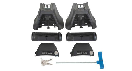 Rhino-Rack JA6350 Rhino-Rack 15-19 Chevrolet Silverado HD 4 Door Pick Up Front Vortex 2500 1 Bar Roof Rack - Black
