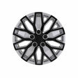 "105115SB Coast2Coast 15-inch wheel with 10 U spokes in striking silver and black finish"