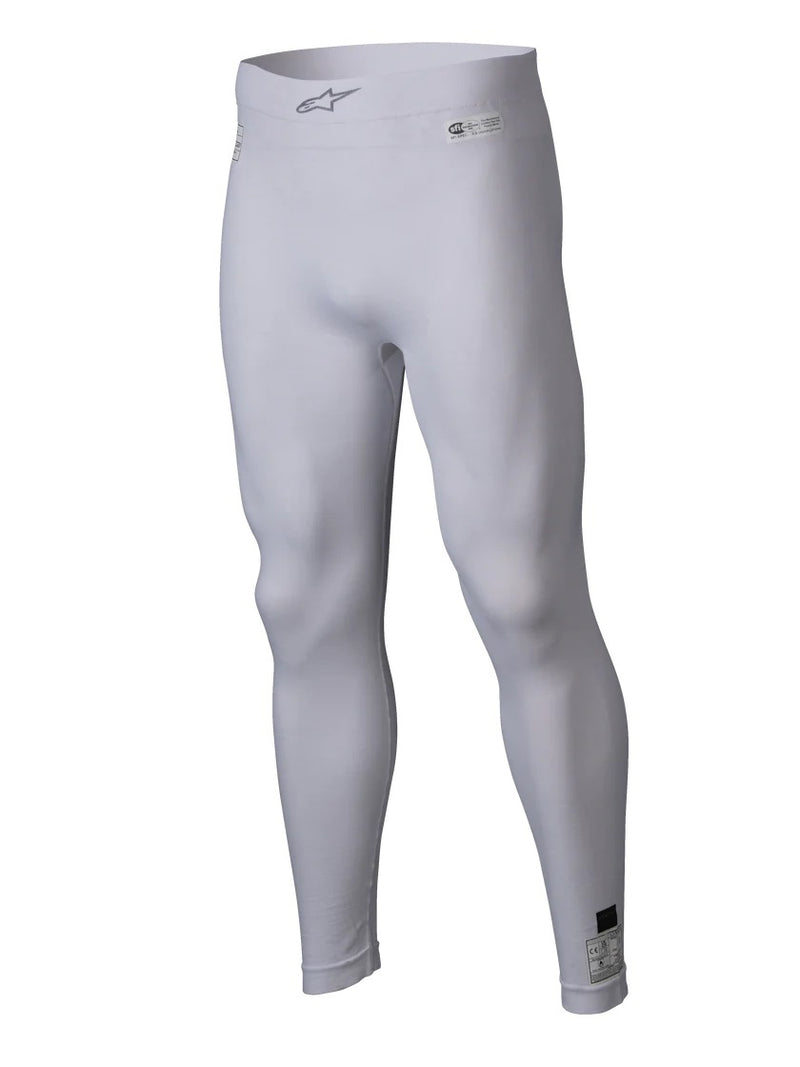 Alpinestars USA FIA Approved Fire Retardant Underwear Bottoms 4750425-20-M/L - White Medium Btm ZX Evo V3 LRG Long