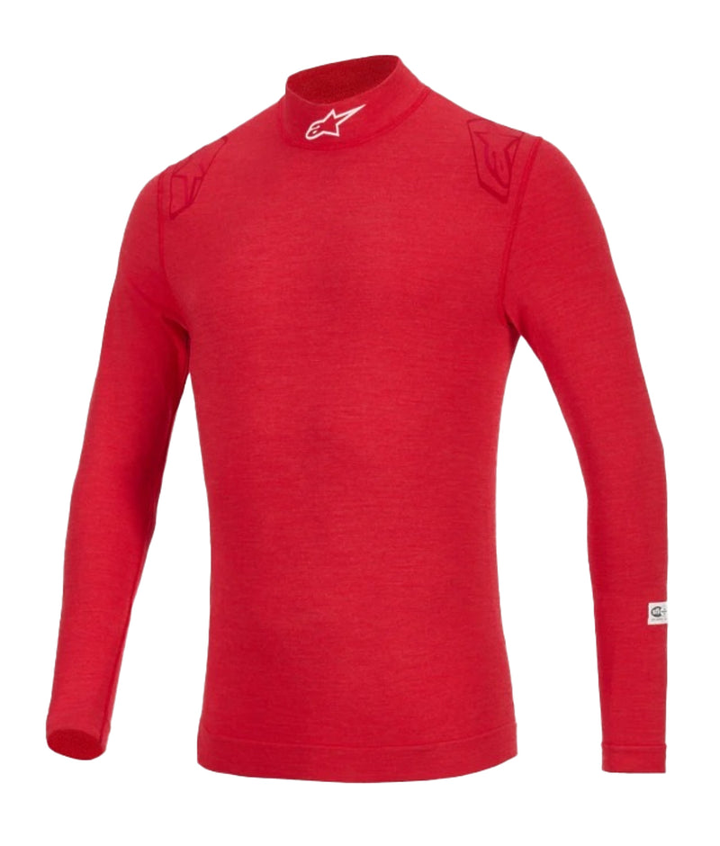 Alpinestars USA FIA Approved Fire Retardant Underwear Tops 4750325-30-M/L - Red Medium