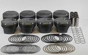 Mahle Mahle MS Piston Set BBC 466ci 4.310in Bore 4.00in Stroke 6.385in Rod .990 Pin 28cc 10.6 CR Set of 8