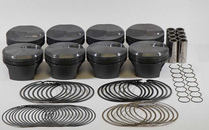Mahle Mahle MS Piston Set BBC 466ci 4.310in Bore 4.00in Stroke 6.385in Rod .990 Pin 28cc 10.6 CR Set of 8