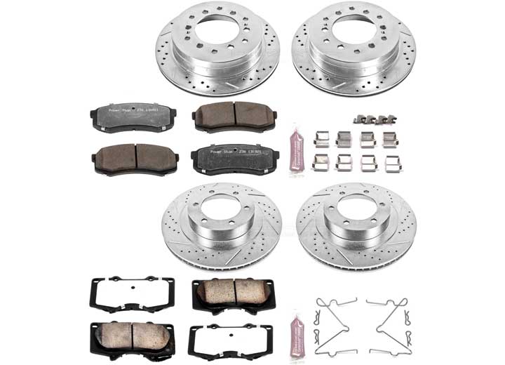 Powerstop K2422-36 Disc Brake PAD AND Rotor KIT