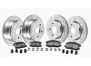 Powerstop K2798 Disc Brake PAD AND Rotor KIT