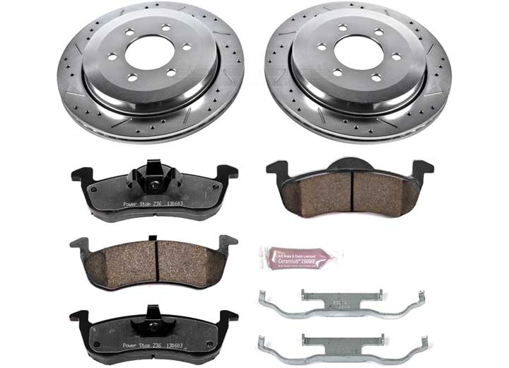 Powerstop K4683-36 Disc Brake PAD AND Rotor KIT