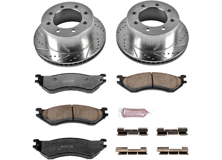Powerstop K5489-36 Disc Brake PAD AND Rotor KIT