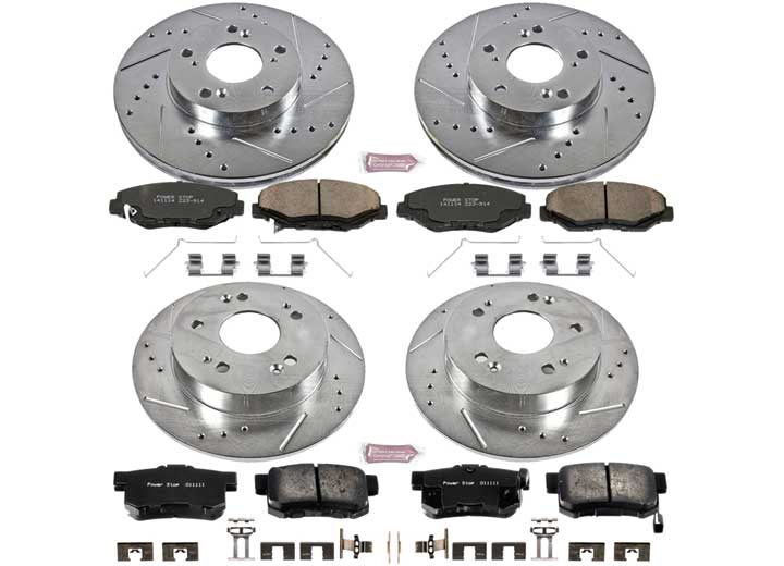 Powerstop K6781 Disc Brake PAD AND Rotor KIT