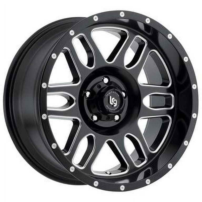 Pro Comp Matte Black/Milled Wheel, 20x10 - 2500 lb Capacity