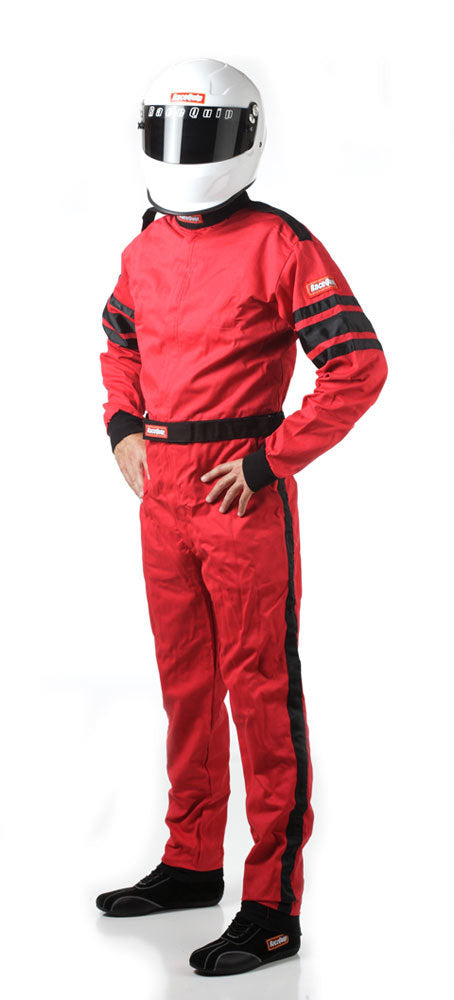 Racequip Single Layer Driving Suits 110013RQP - Red Medium Suit
