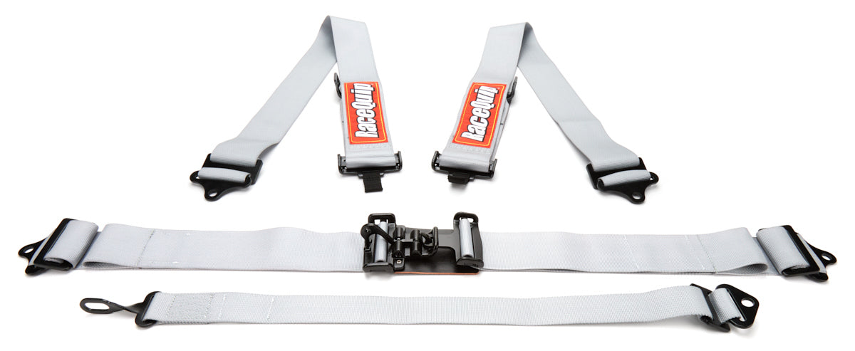 Racequip Latch and Link Harness 711061RQP - 5PT Set Platinum Sfi