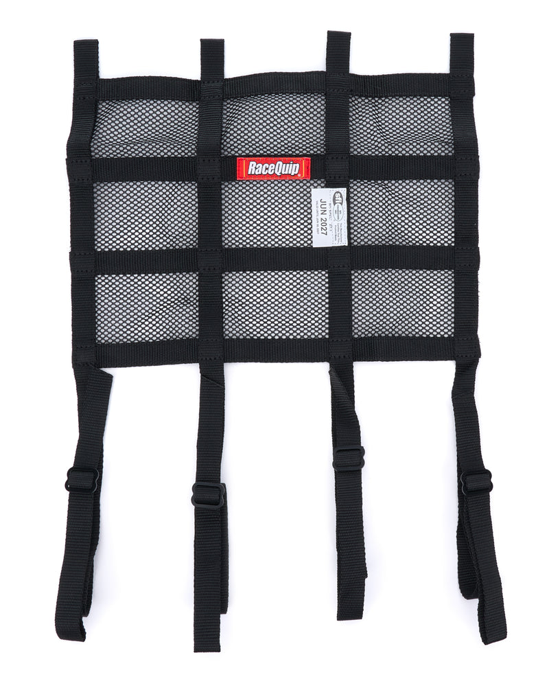 Racequip Extended Bottom Strap Window Nets 822001RQP - Black Net Mesh Sfi Hybrid ADJ