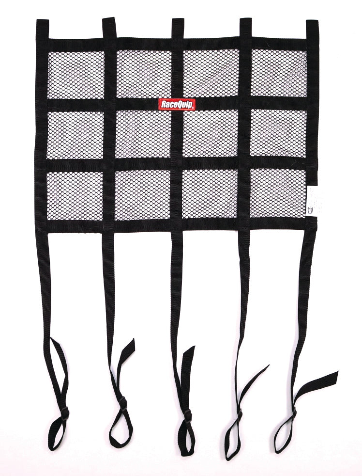 Racequip Extended Bottom Strap Window Nets 822003RQP - Black Net Mesh Sfi Hybrid ADJ