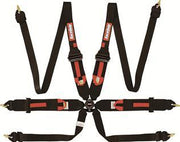 Racequip FIA Approved Harness 854004RQP - Black 6PT Camlock Lap Hnr