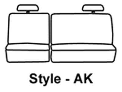 SS8379PCGY Covercraft Seat Cover Seat Style AK - 60/40 Split Bench