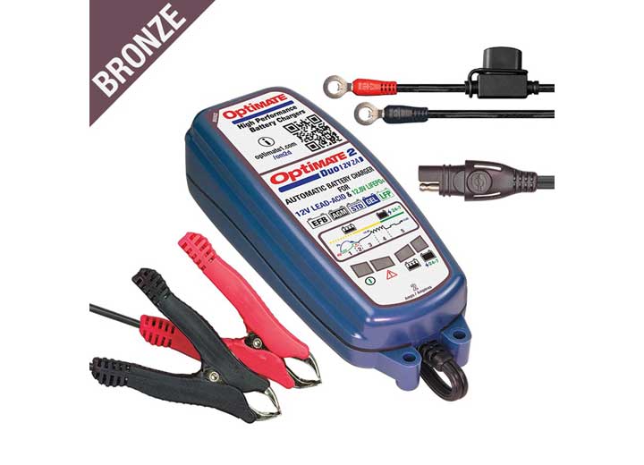 Tecmate / Optimate TM-551 Battery Charger - Bronze
