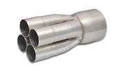 Vibrant Vibrant 4-1 SS Merge Collectors (1-7/8in Inlet Slipover ID 3-1/2in Merge Outlet OD) Single Unit