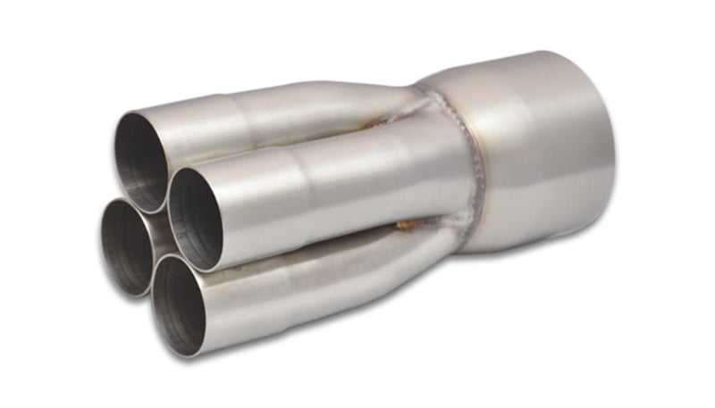 Vibrant Vibrant 4-1 SS Merge Collectors (1-7/8in Inlet Slipover ID 3-1/2in Merge Outlet OD) Single Unit