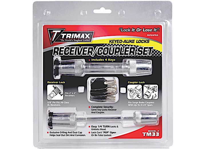 Trimax Locks TM33 Hitch Accessory;Trailer & Towing Security
