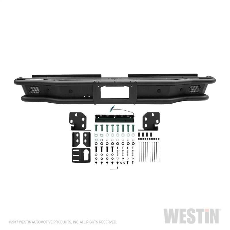 Westin 2014-2018 Toyota Tundra Outlaw Rear Bumper - Textured Black 