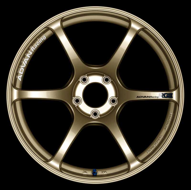 Advan YAR8L25EZ Advan RGIII 18x10.5 +25 5-114.3 Racing Gold Metallic Wheel